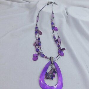 Ladies Coldwater Creek Purple Necklace